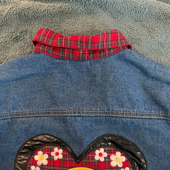Looney Tunes - Denim Jacket - Girls Size 12 - Vintage - Picture 2 of 13